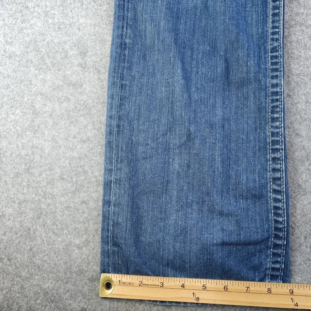 True Religion Jeans Mens 46 Blue Denim Skinny 46x33 Light Wash 100% Cotton